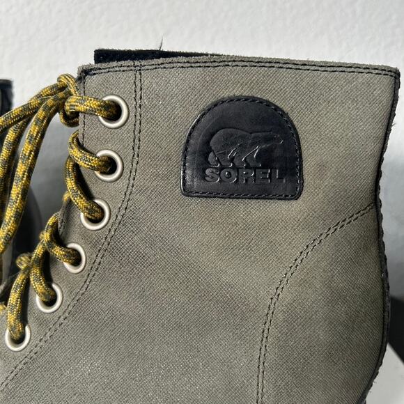 SOREL 1964 Premium Wedge Boots Army Green Camo Size 11 Gorpcore Utility Chic - Picture 7 of 11